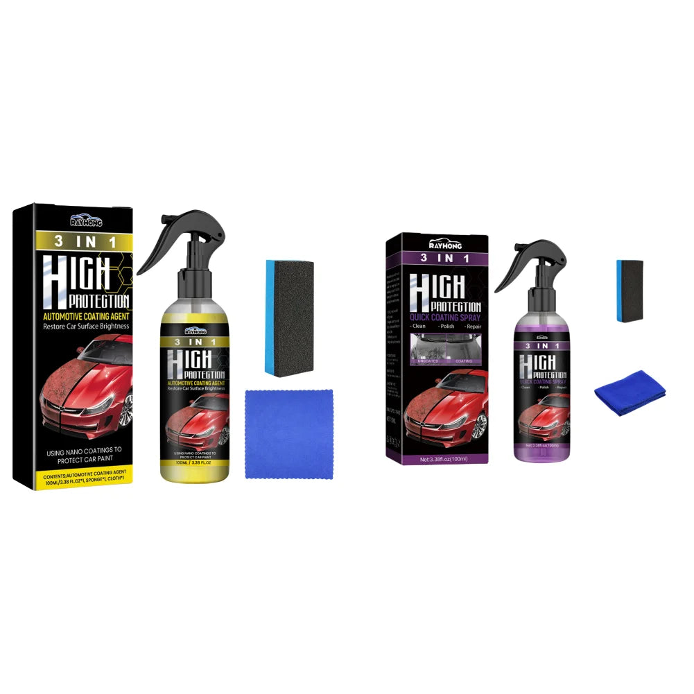 3 In 1 Polishing Spraying Wax 100ml Car Paint Scratch Repair Remover Polishing Paint Coating Agent Body Compound Scratch Repair