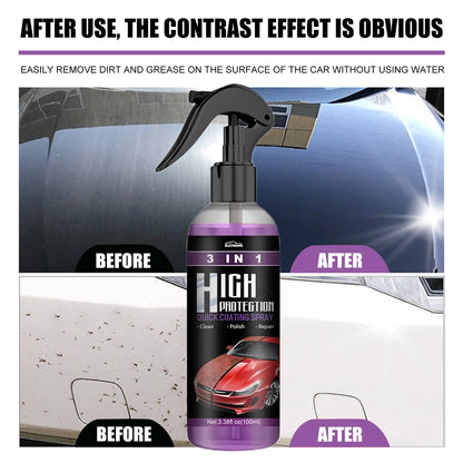 3 In 1 Polishing Spraying Wax 100ml Car Paint Scratch Repair Remover Polishing Paint Coating Agent Body Compound Scratch Repair